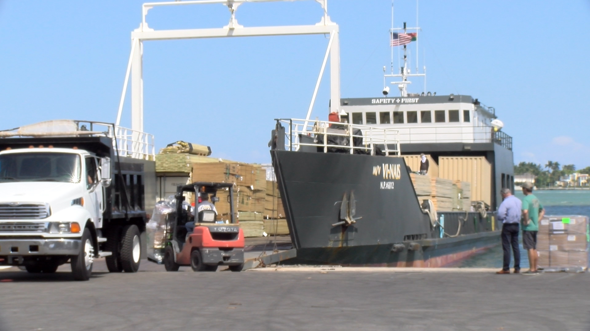 Vi-Nais cargo ship docked at Port