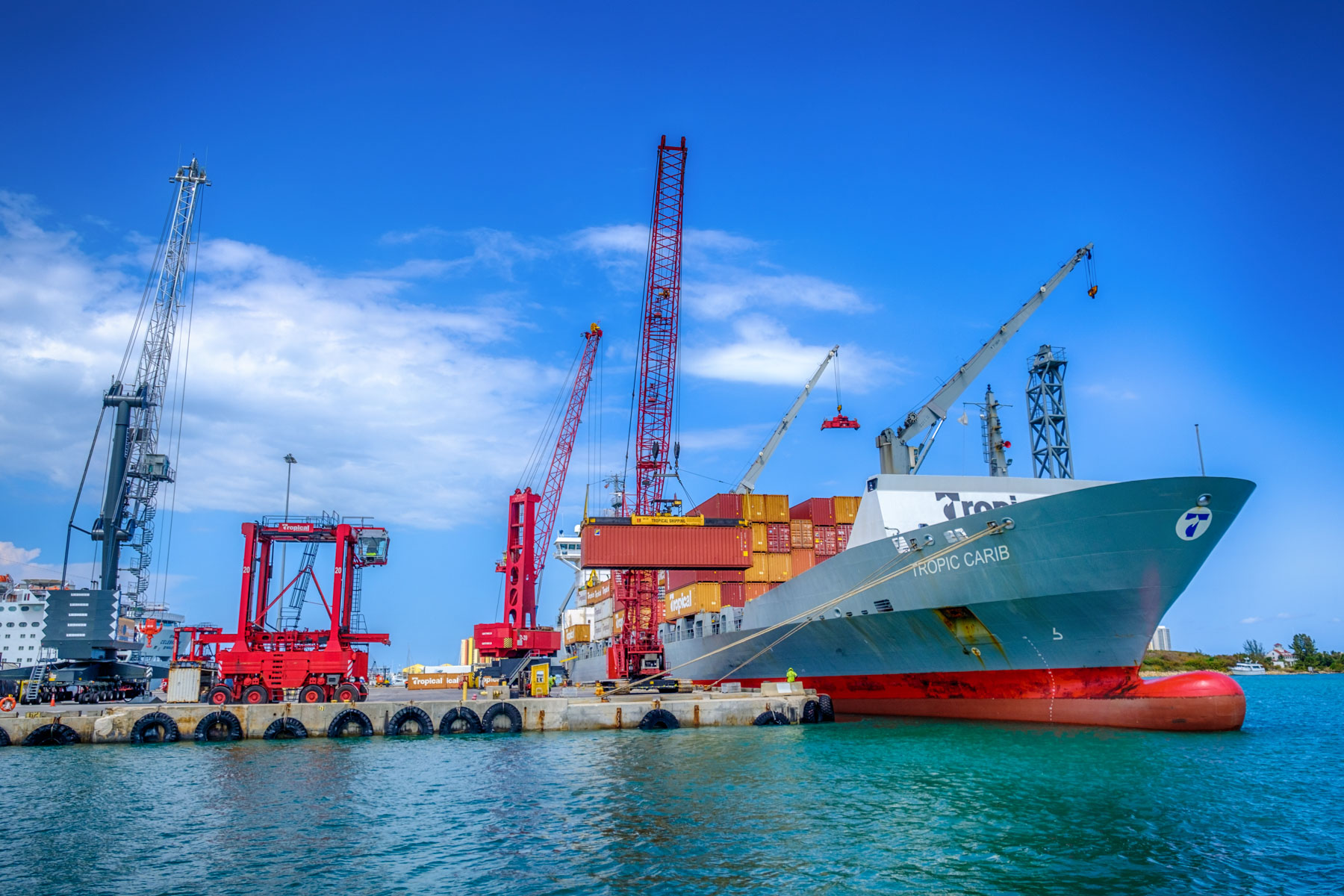 Tropic Carib berthed at Port of Palm Beach