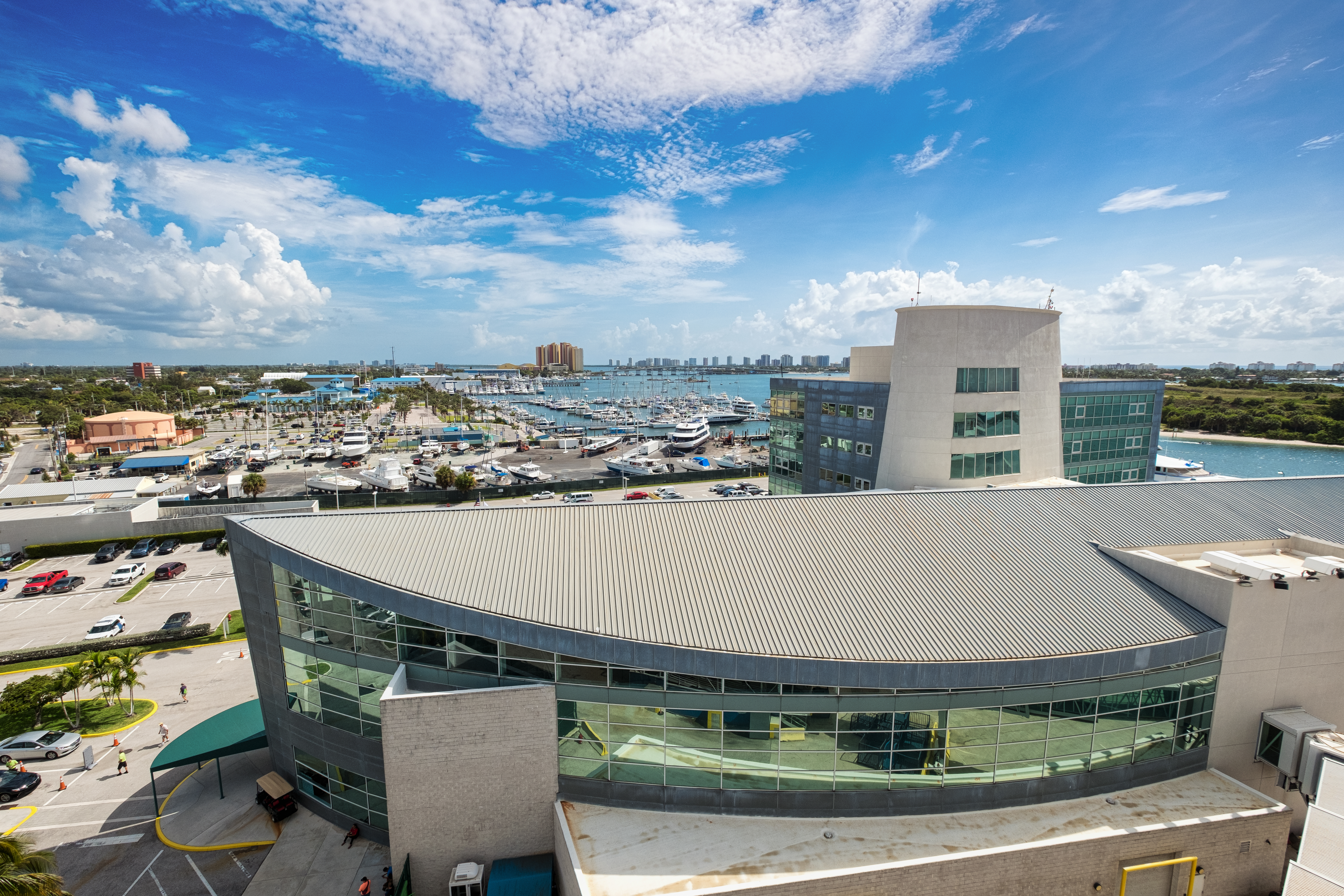 Aerial of cruise terminal 