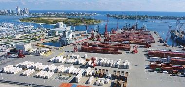 Overview of cargo yard