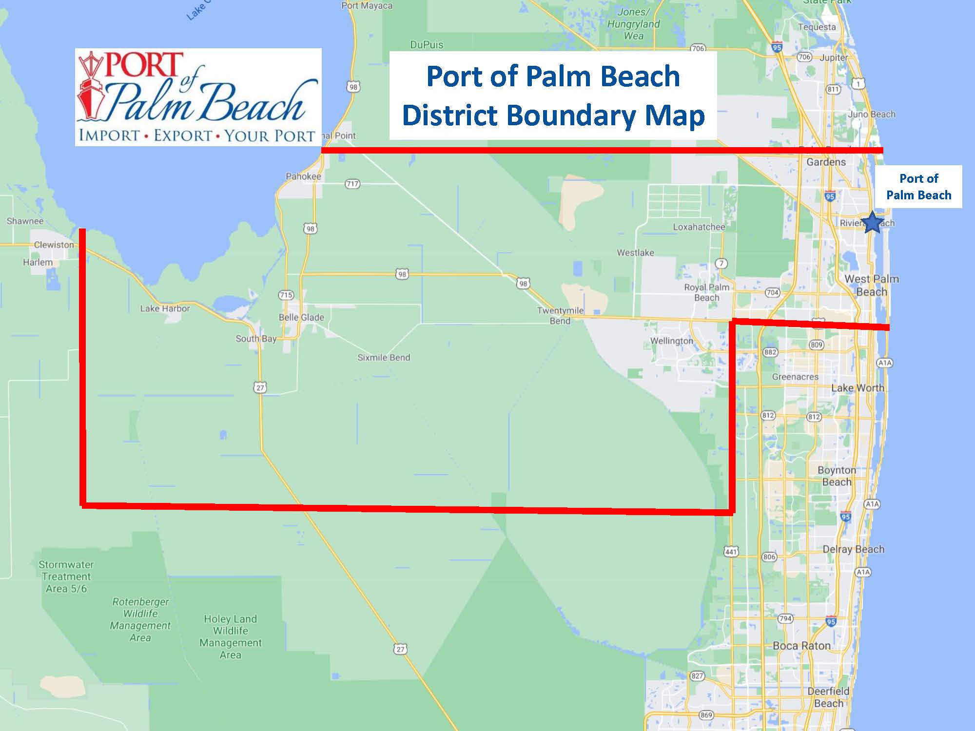 Port District Boundary Map