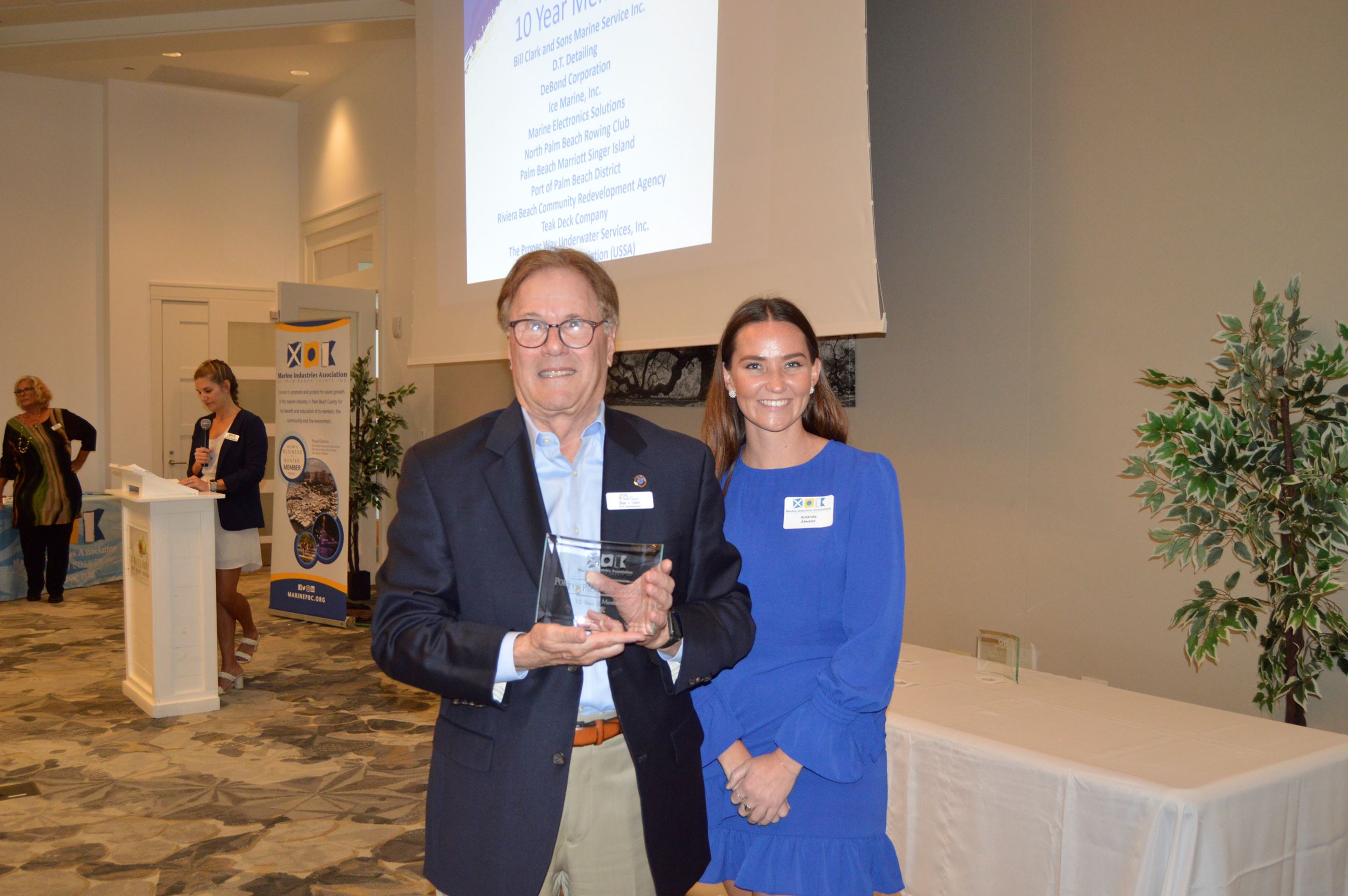Board Chairman Blair Ciklin receives award from Marine Industries Association of Palm Beach County