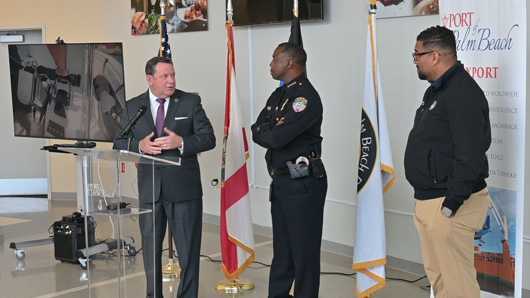 Director Meekins, Chief Coleman and City Manager Evans