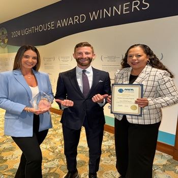PIO Yaremi Farinas, AAPA President and CEO Cary Davis and HR Manager Raquel Rivera