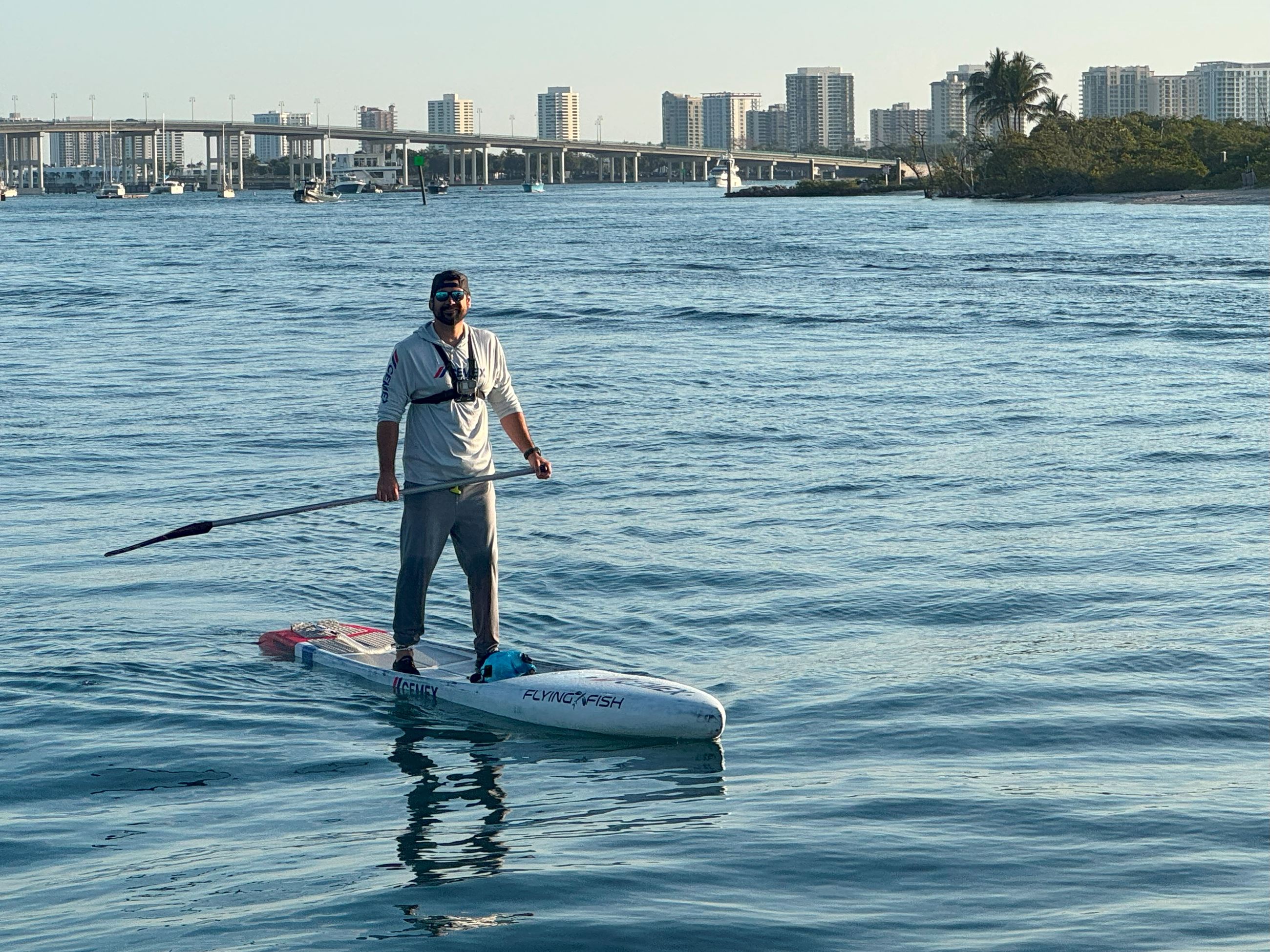 Matt Horne CEMEX Terminal Manager Paddle Boarding