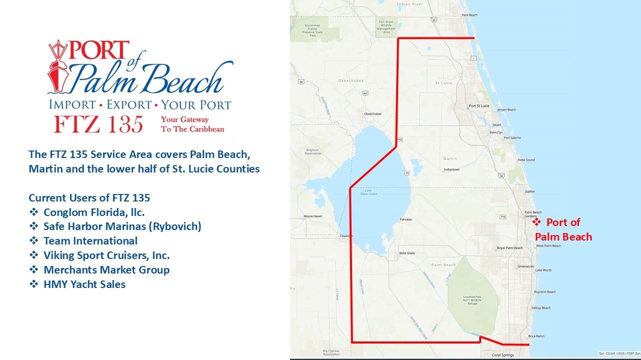FTZ 135 Service Area Map and members
