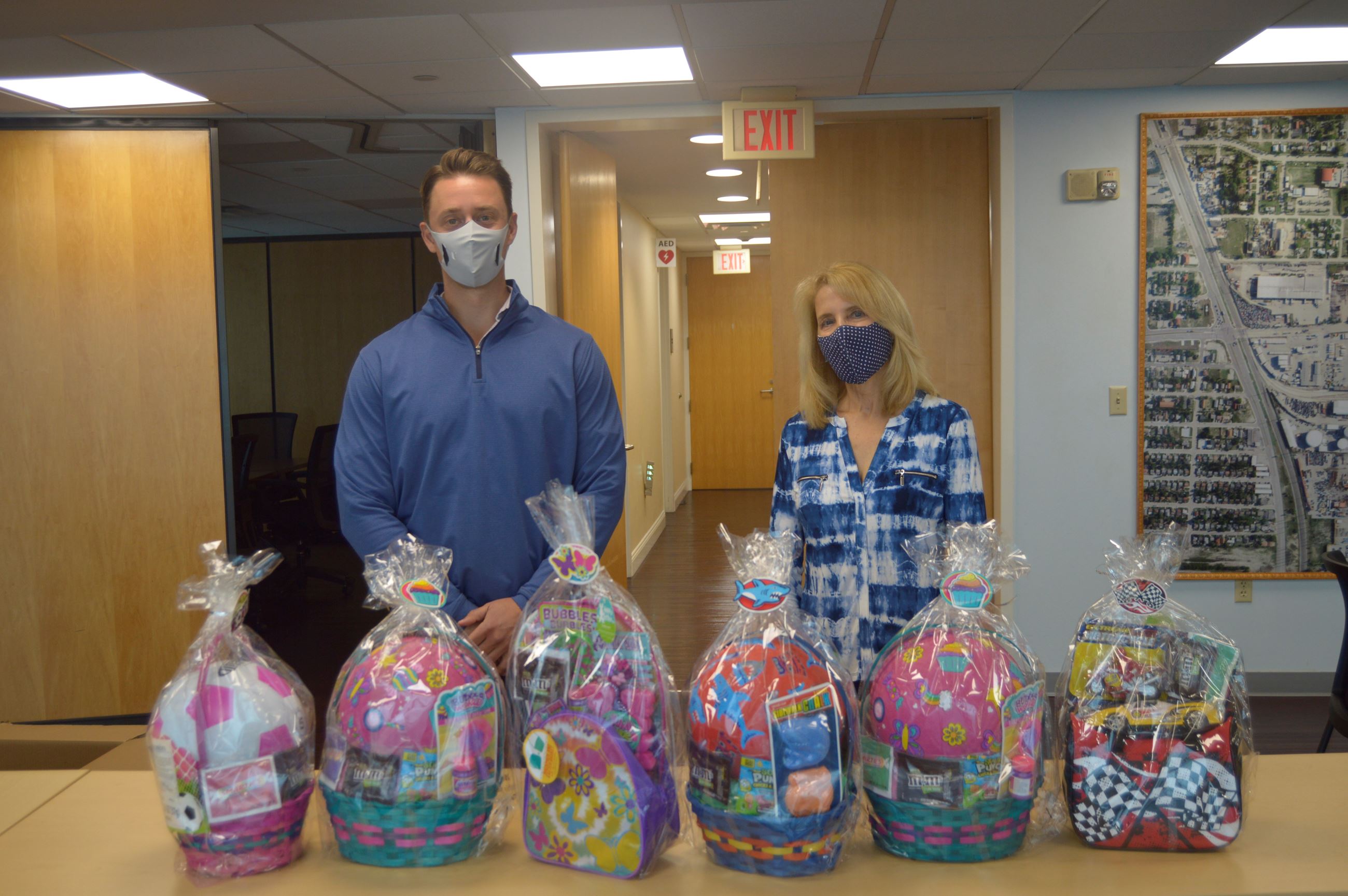 SSI Petroleum staff donating Easter baskets