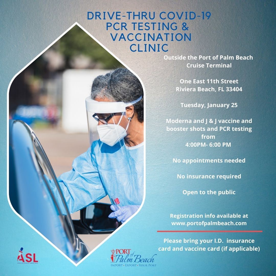 COVID testing and vaccine clinic 1-25