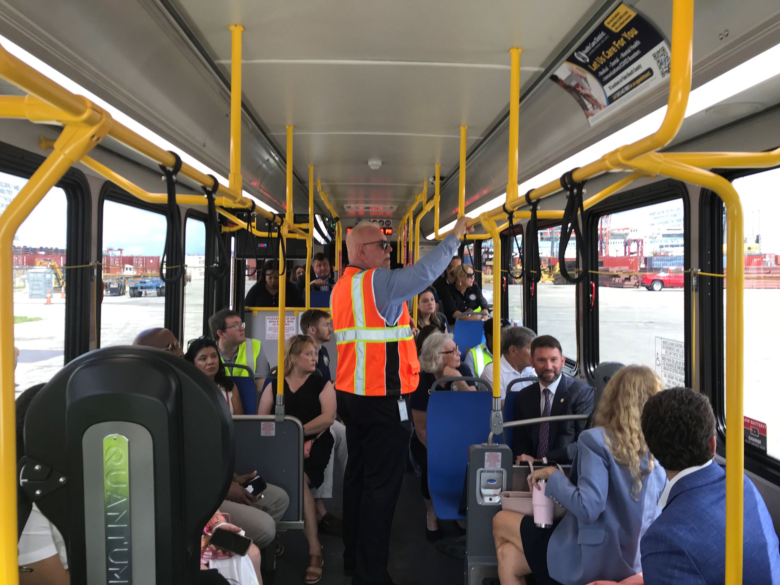 Port Director of Planning Carl Baker giving delegation Port tour